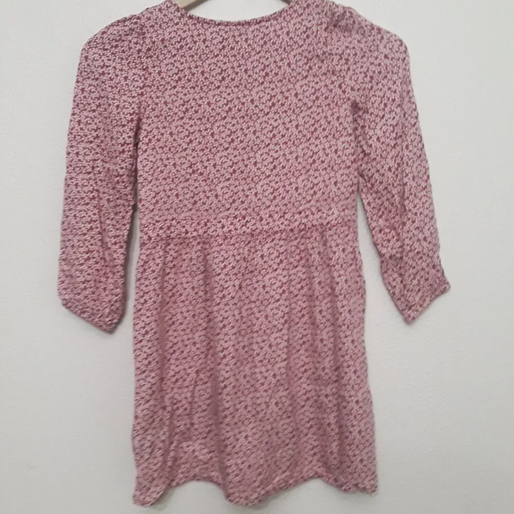 H&M Casual Floral Pink Dress with Relaxed Fit